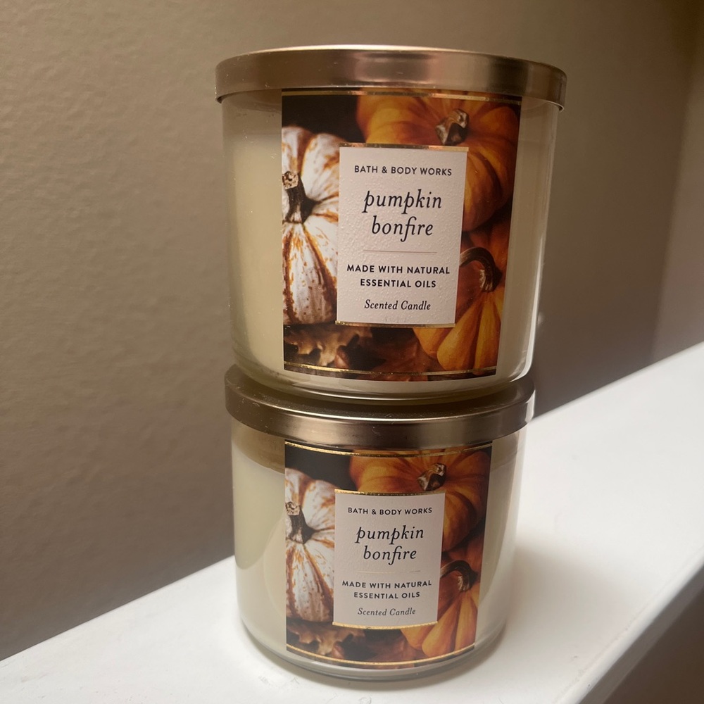 B&BW Pumpkin Bonfire 3 Wick Candles